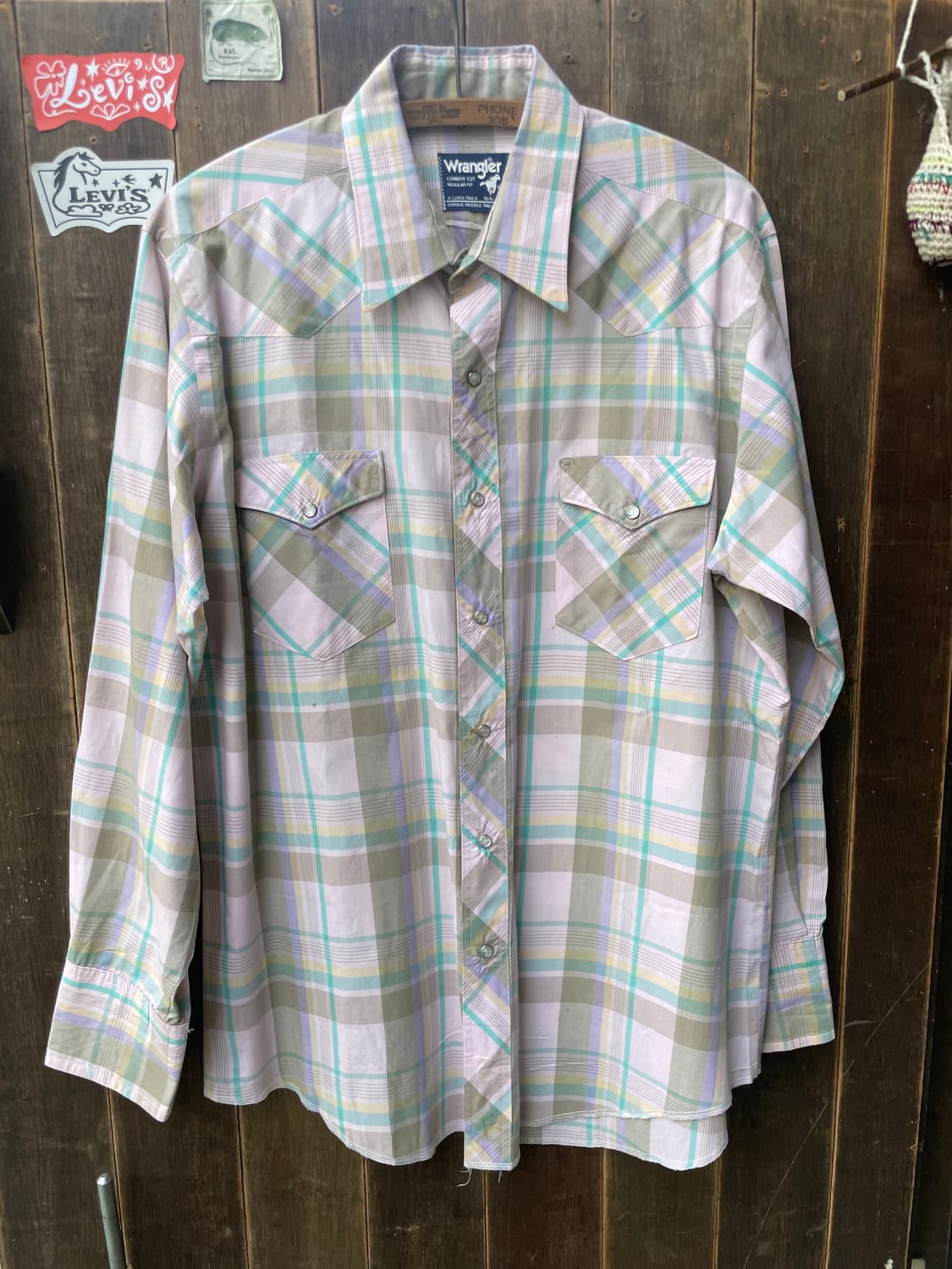 1980-90's Vintage Wrangler Western Shirt 상품이미지1