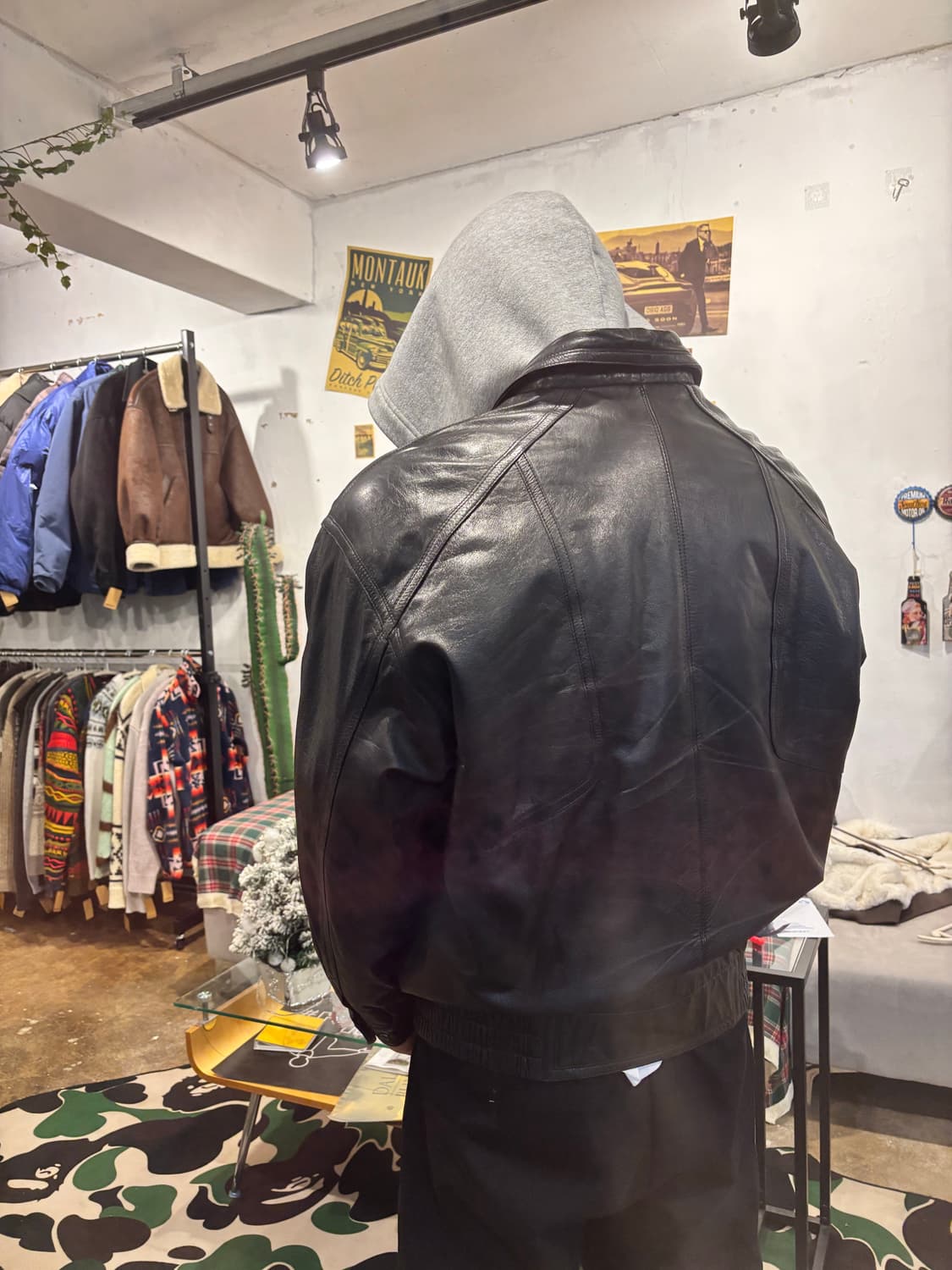 빈티지 가죽 자켓 상품이미지3