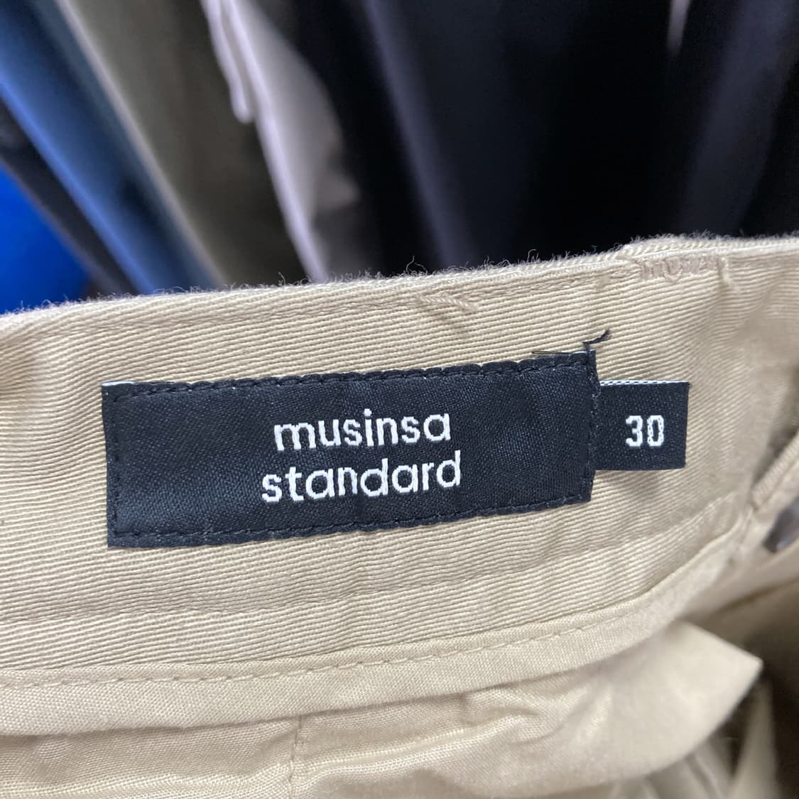 무신사스탠다드 새상품 남면바지 30 영구제 중고장터 상품이미지4