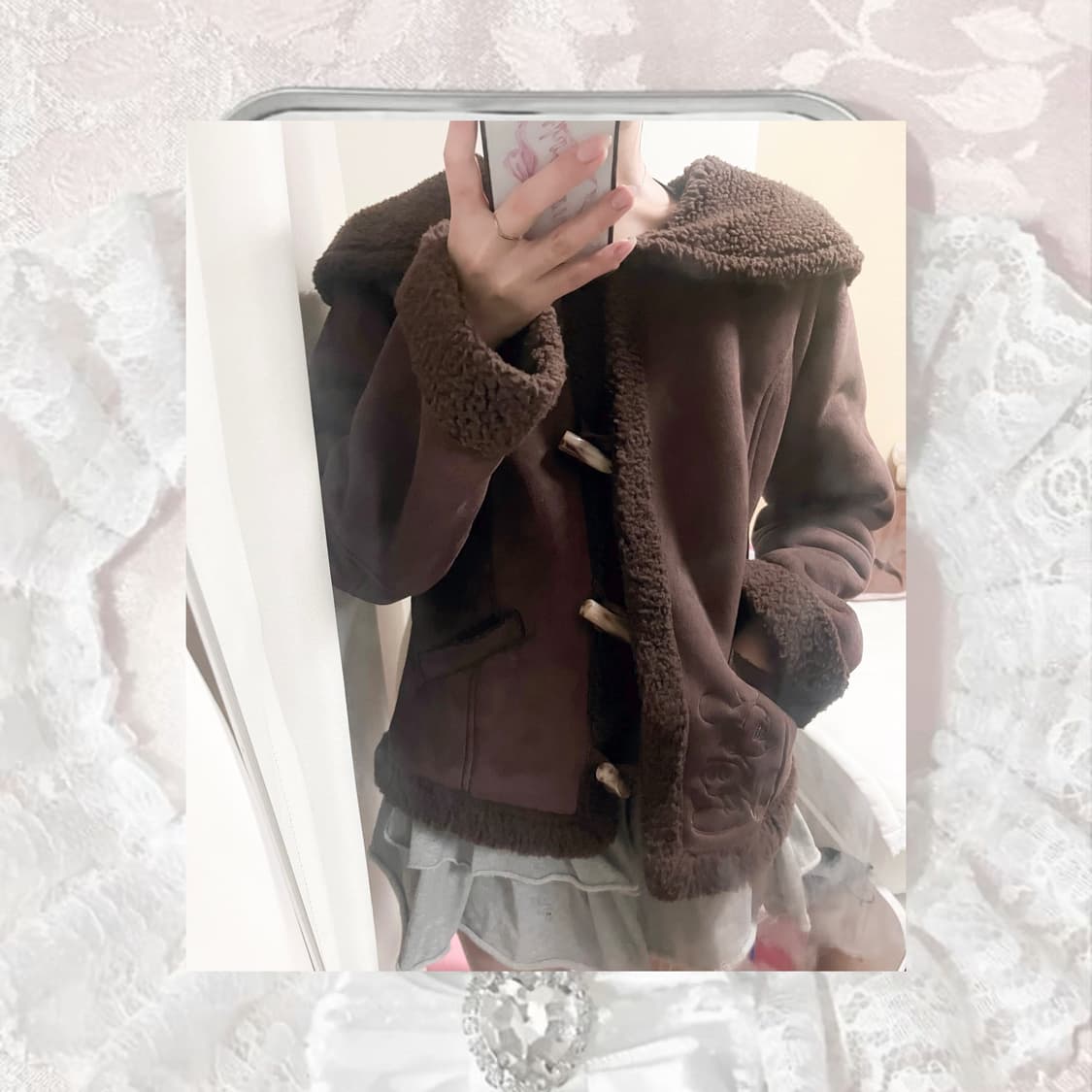 🪽핏 보장 ♡대대장 디즈니 정품 떡볶이 무스탕 상품이미지4