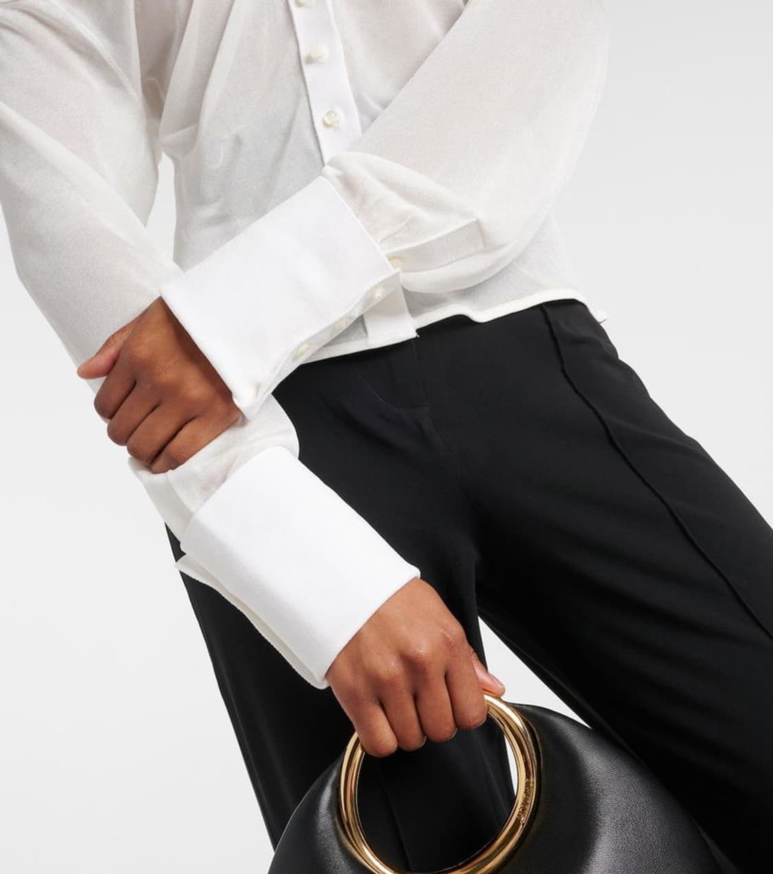JACQUEMUS 자크뮈스 오프숄더 니트 셔츠 (002 size) 상품이미지10