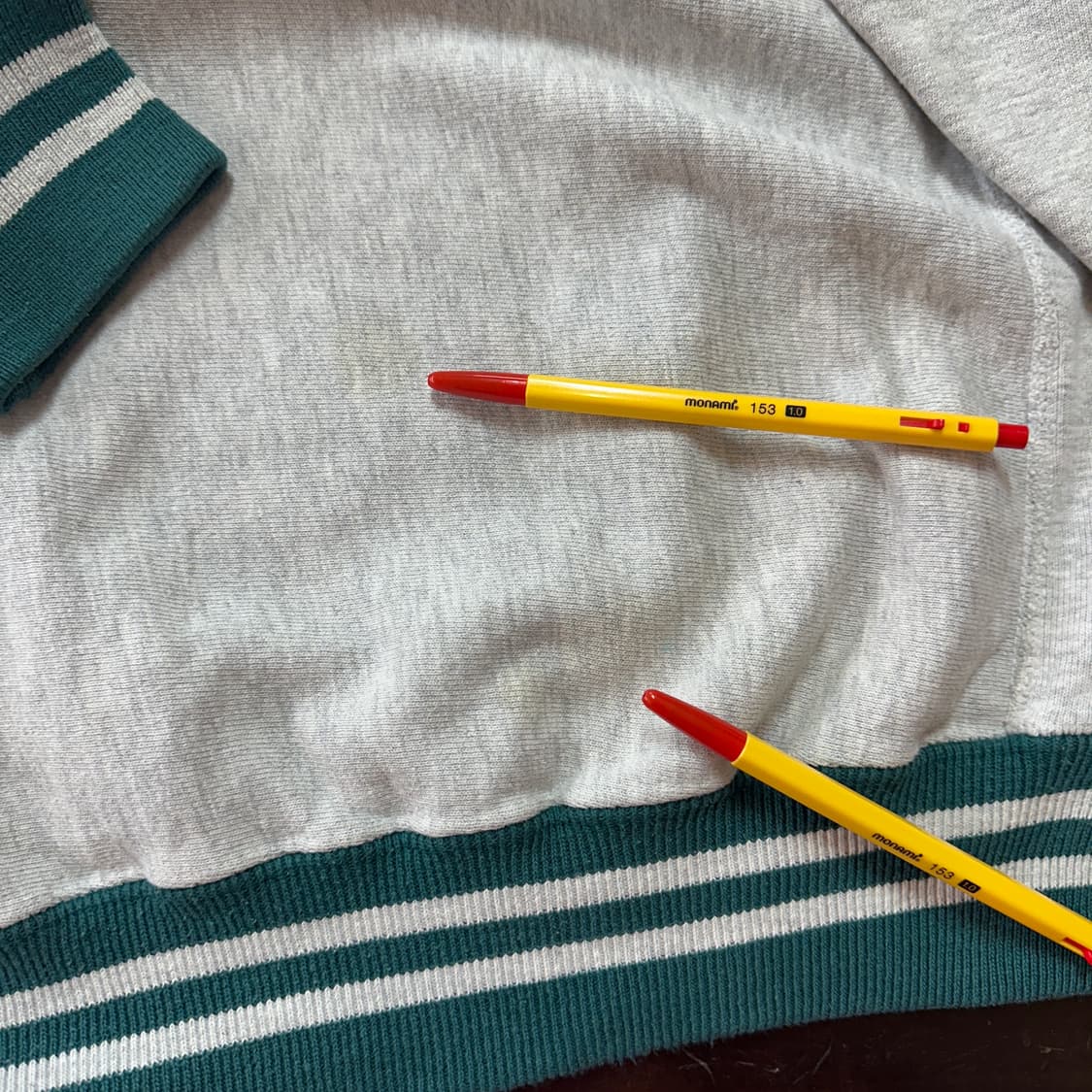 90s USA 챔피온 리버스위브 링거 스웻셔츠 XL 상품이미지7