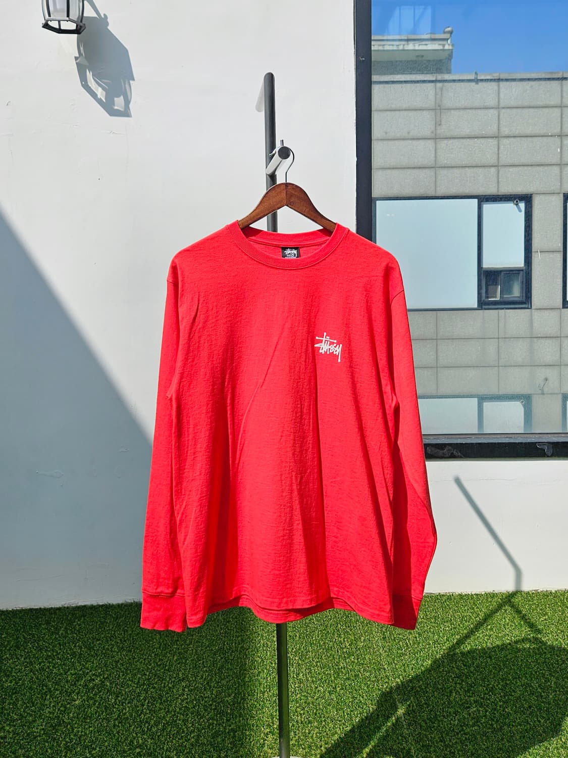 스투시 롱슬리브 레드 상품이미지1