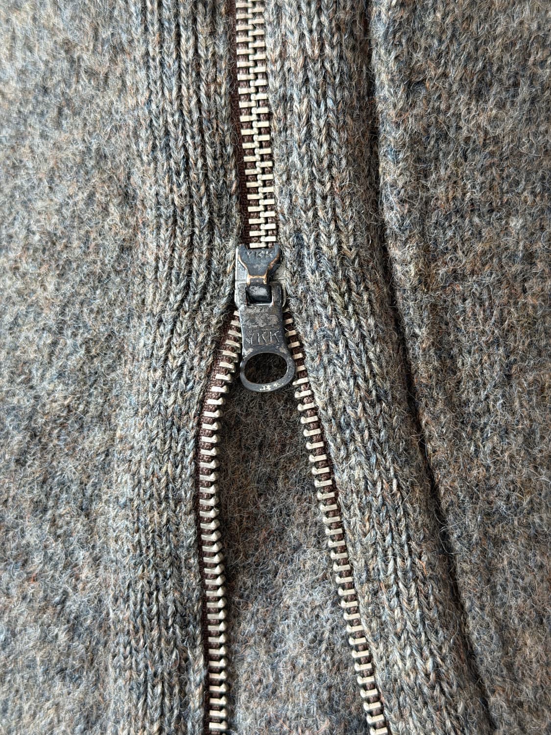 Abahouse 아바 하우스 울 100% 니트 라이더 자켓 상품이미지3