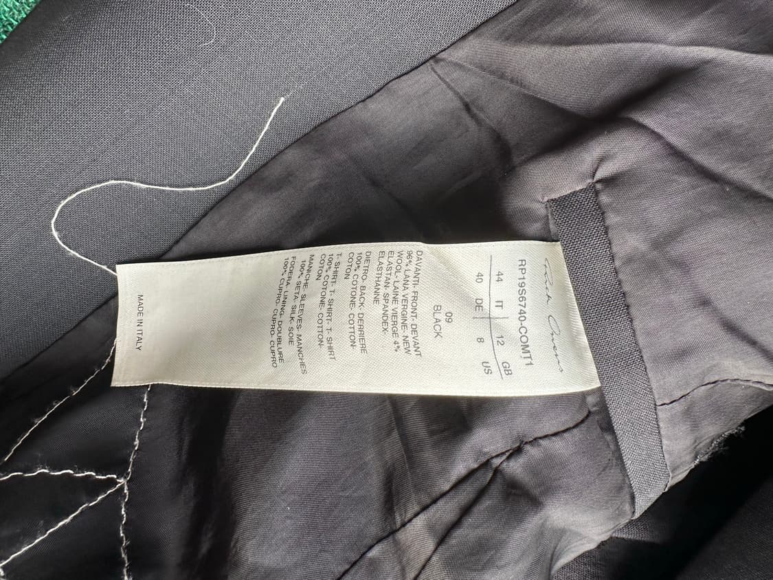 릭오웬스 블레이저 44size 상품이미지3