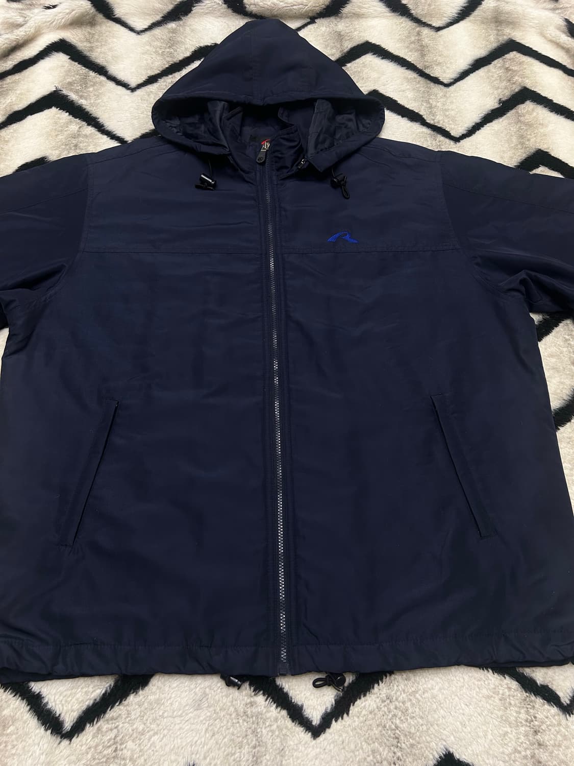 [실측2Xl]라피도 올드스쿨 누빔 바람막이/네이비 상품이미지3