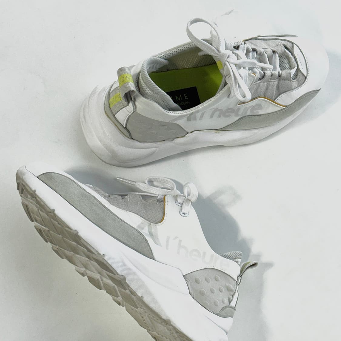 타임 TIME 레터링 프린팅 블록 스니커즈 상품이미지2