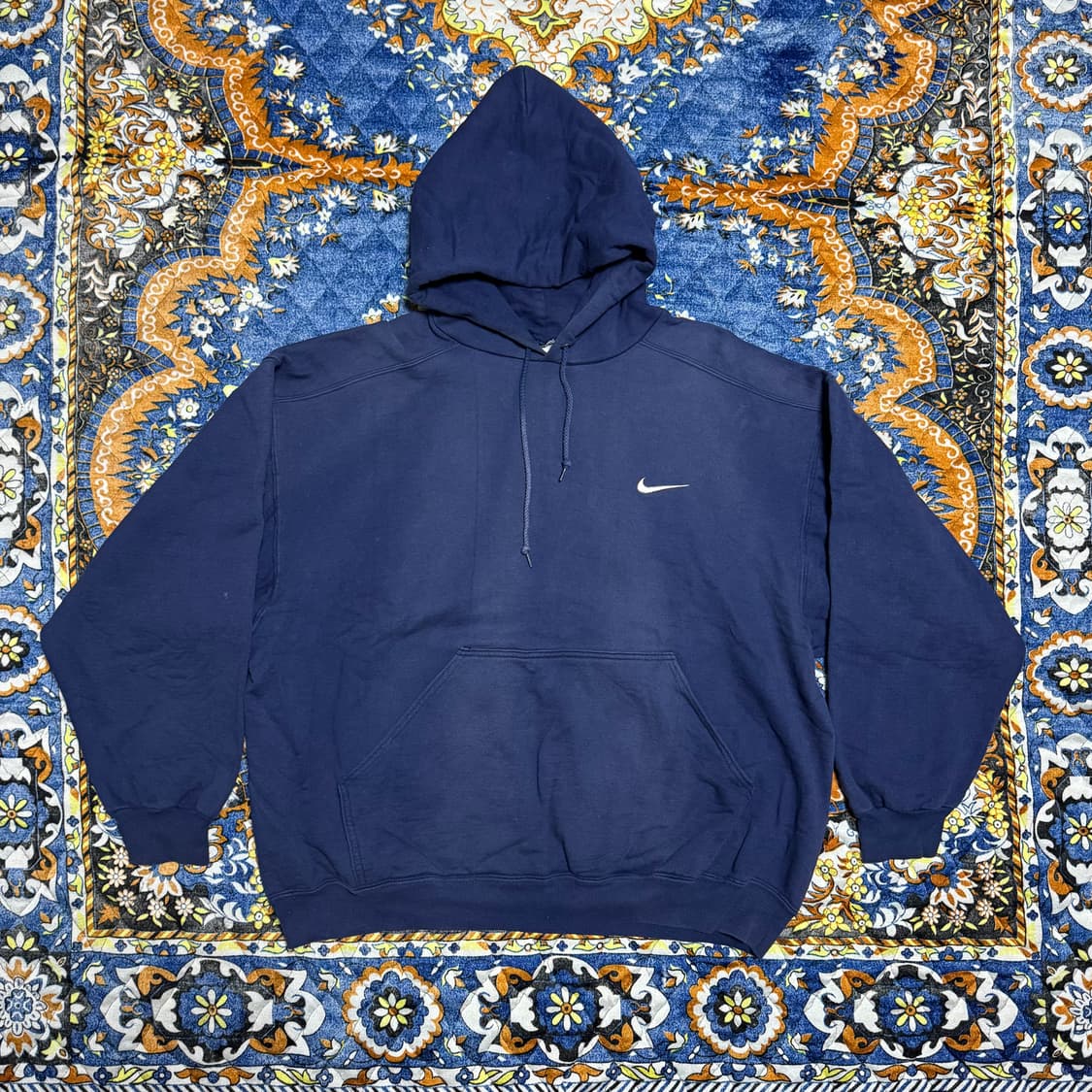 빈티지 90s USA 나이키 스몰로고 네이비 스웻후드 상품이미지1
