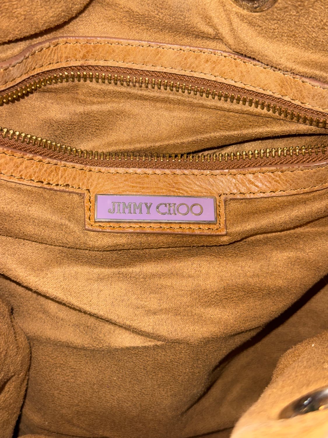 Jimmy Choo camel brown belted ring bag 상품이미지6