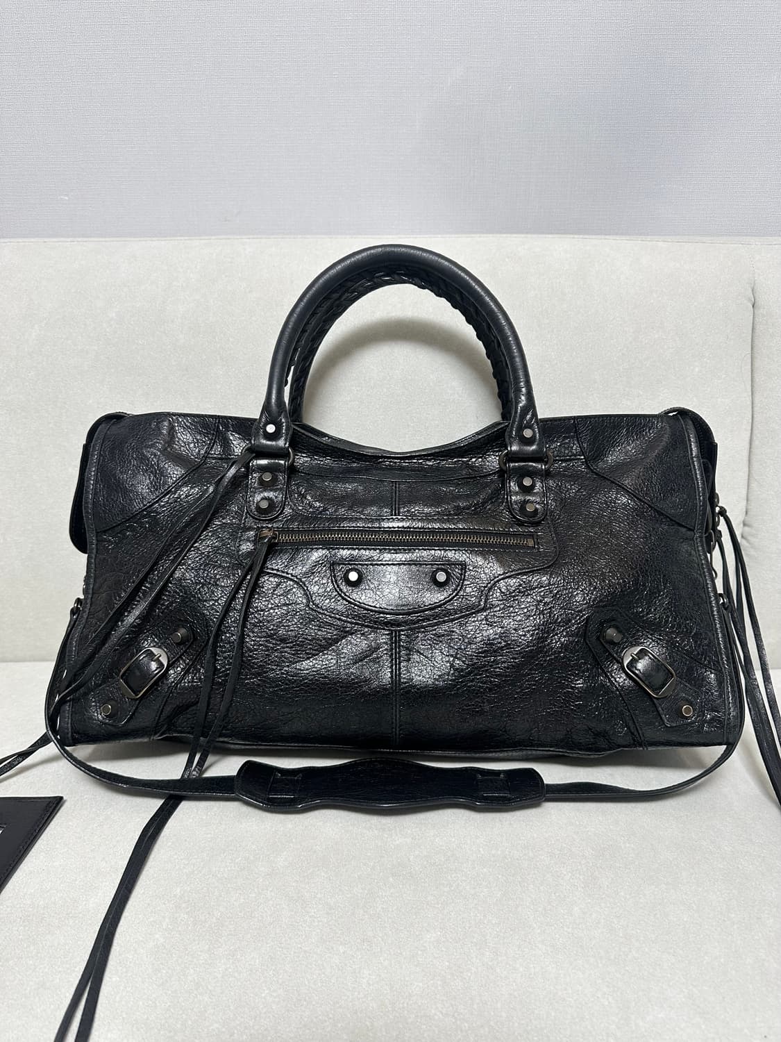 [A+ 정품] 발렌시아가 시티 모터백 파트타임 블랙 상품이미지2