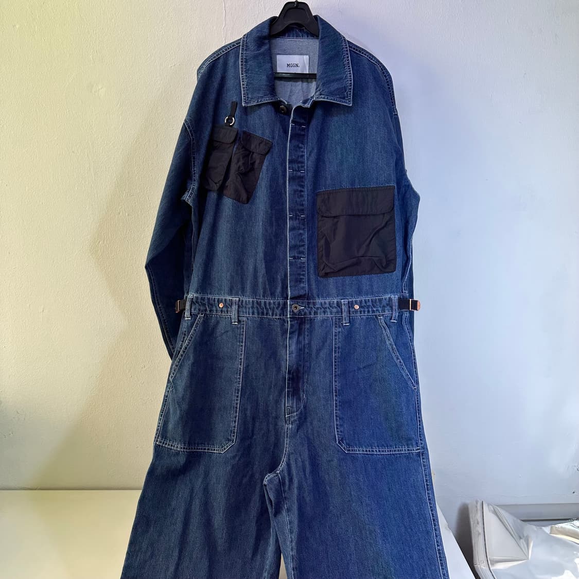 L 맥우드건 진청 데님 워크 점프수트 상품이미지2