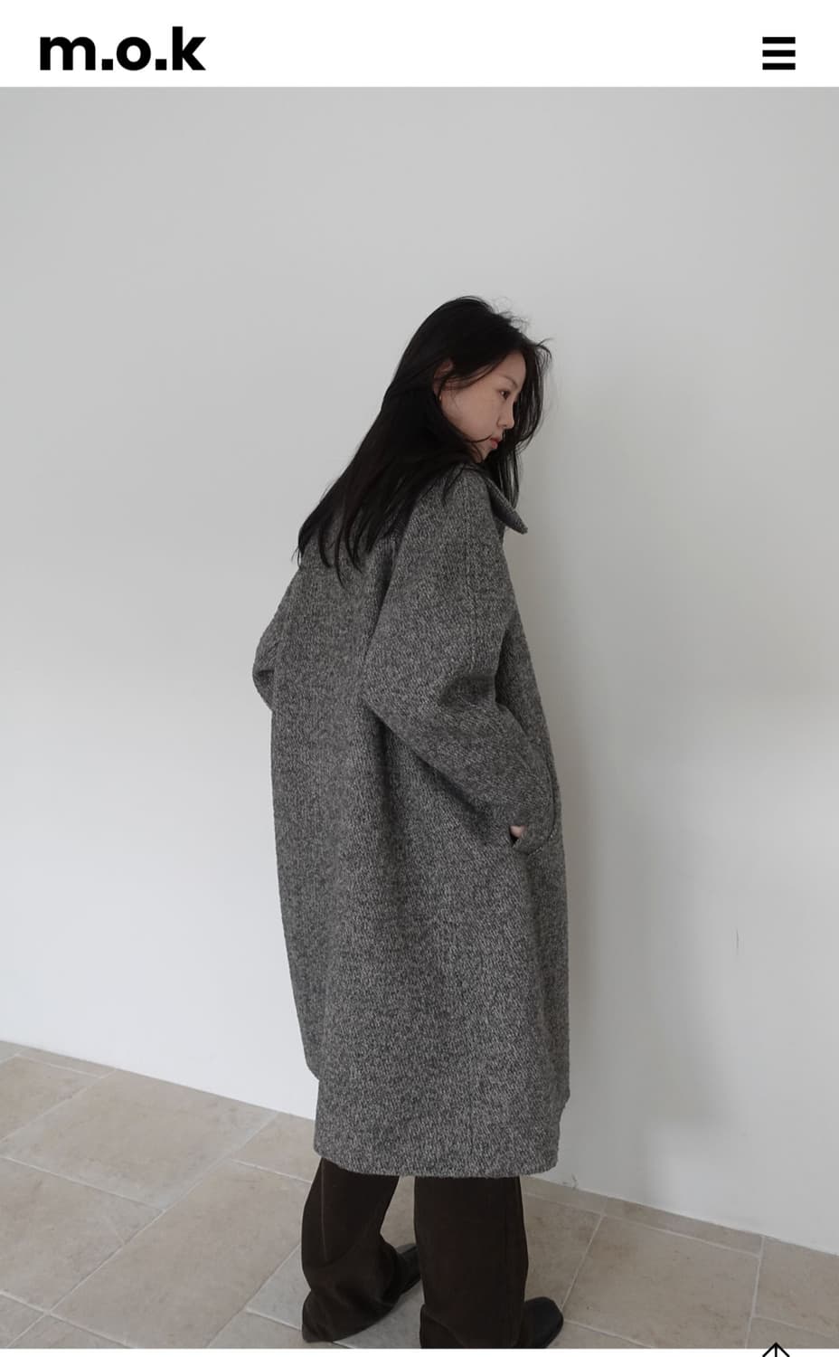 MOK모크 그레인 레글런 코트 상품이미지7