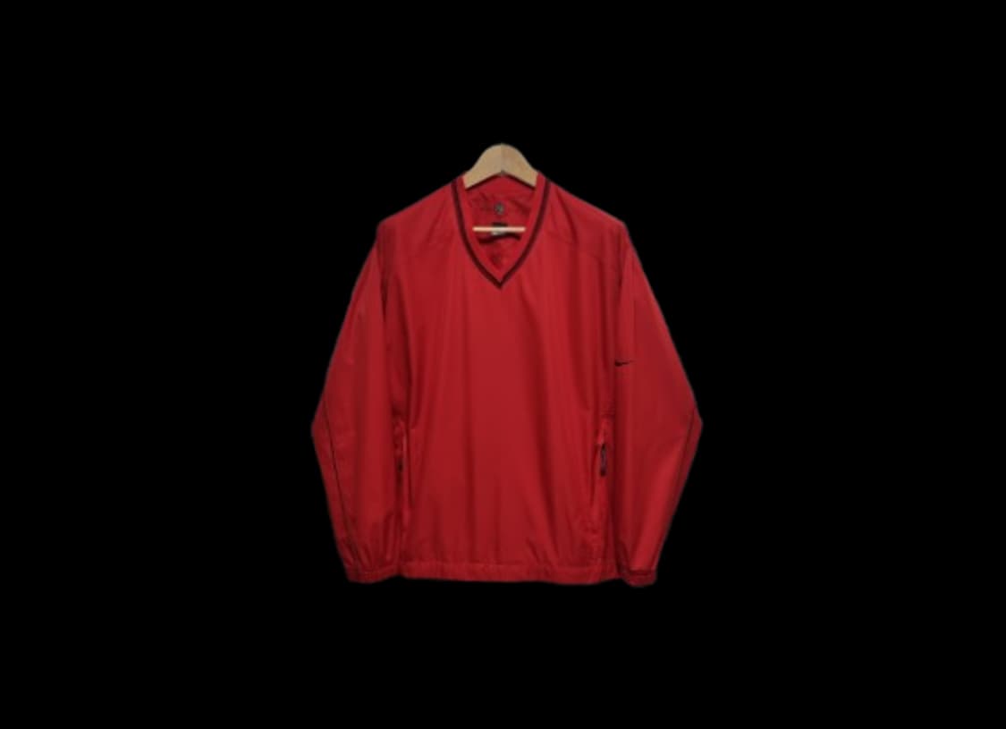 남성 레어 나이키 골프 빈티지 구형 암 스우시 웜업 우븐 바람막이 상품이미지3