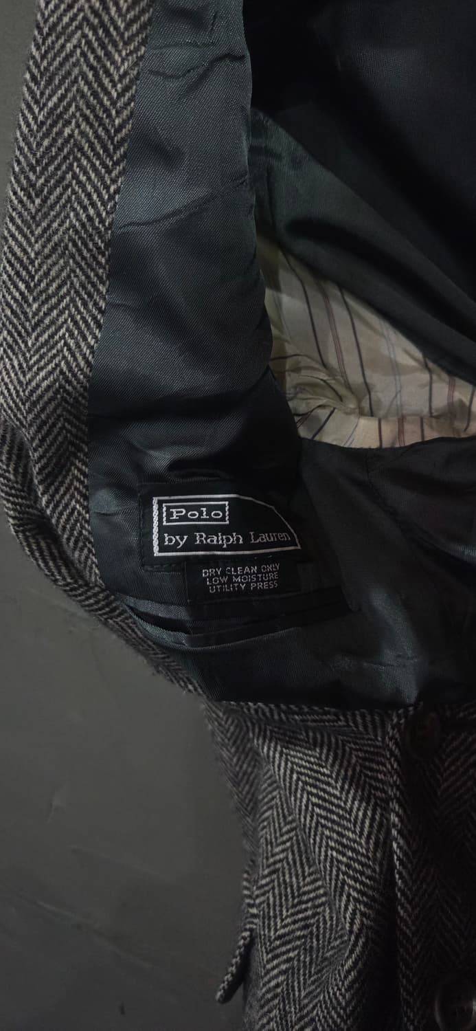 80's 여성 랄프로렌 헤링본 울 블레이저 Made in U.S.A. 상품이미지6