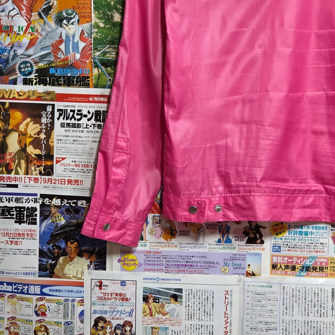 아디다스 핑크 삼선 바람막이 자켓 상품이미지7