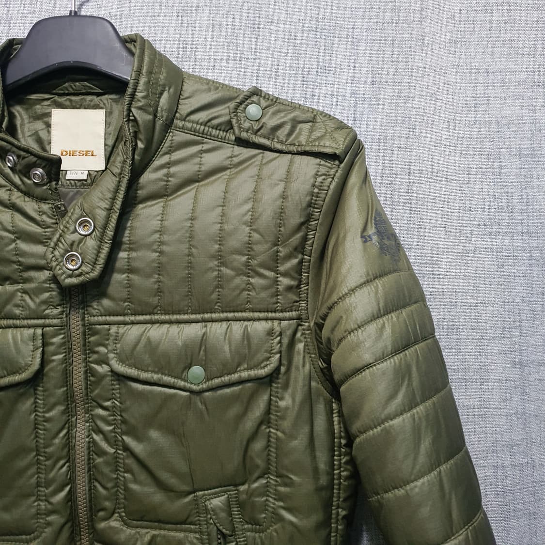 디젤 유틸리티 바이커 경량 패딩 자켓  상품이미지3