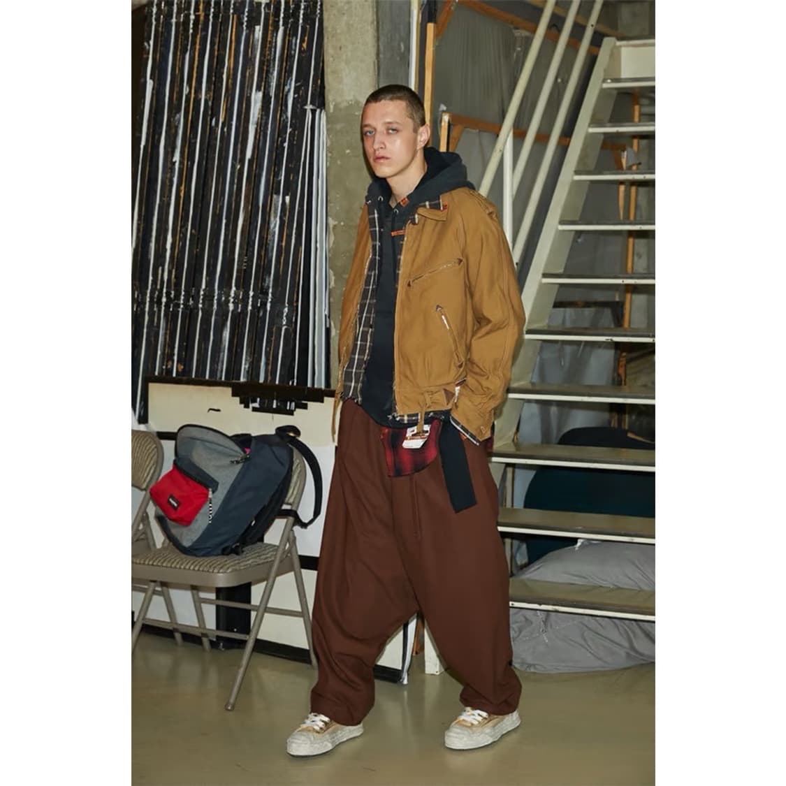 메종 미하라 야스히로 오버사이즈 사루엘 팬츠 상품이미지5