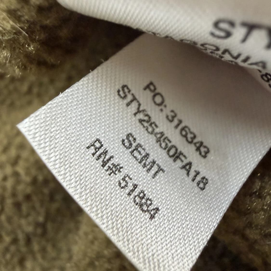 18FW 파타고니아 신칠라 스냅-T 올리브 상품이미지10