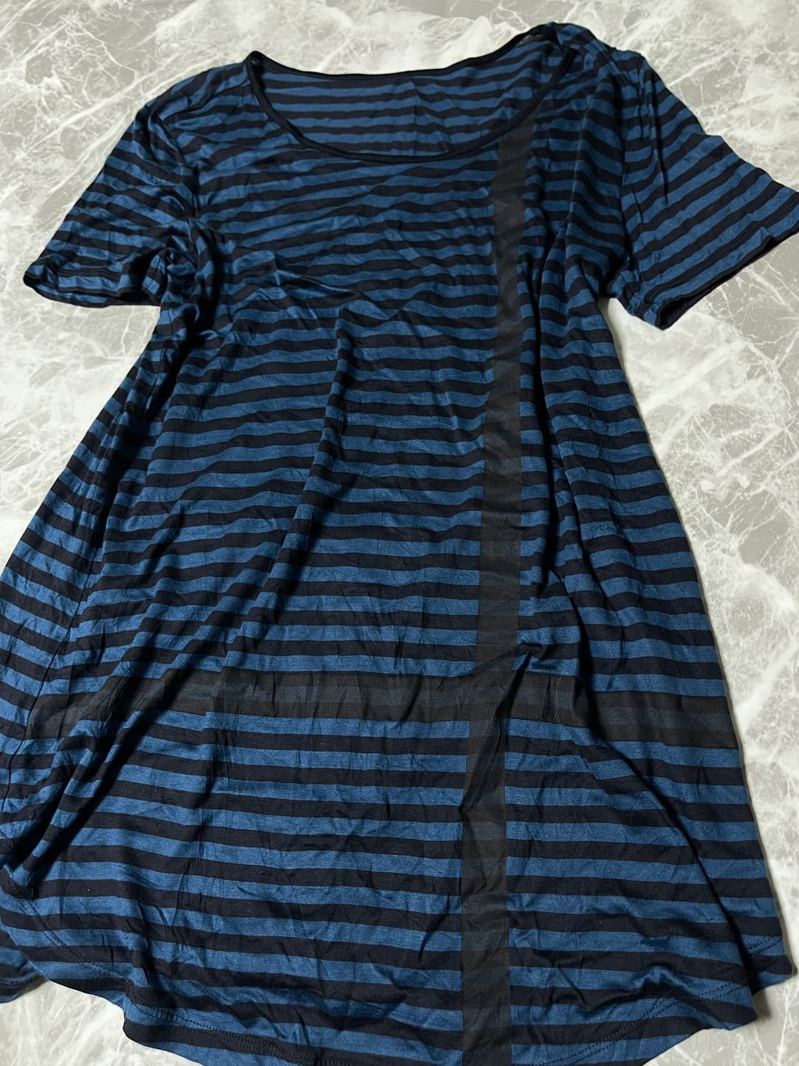 (Comme ca du mode)stripe blue sleeve t 상품이미지2