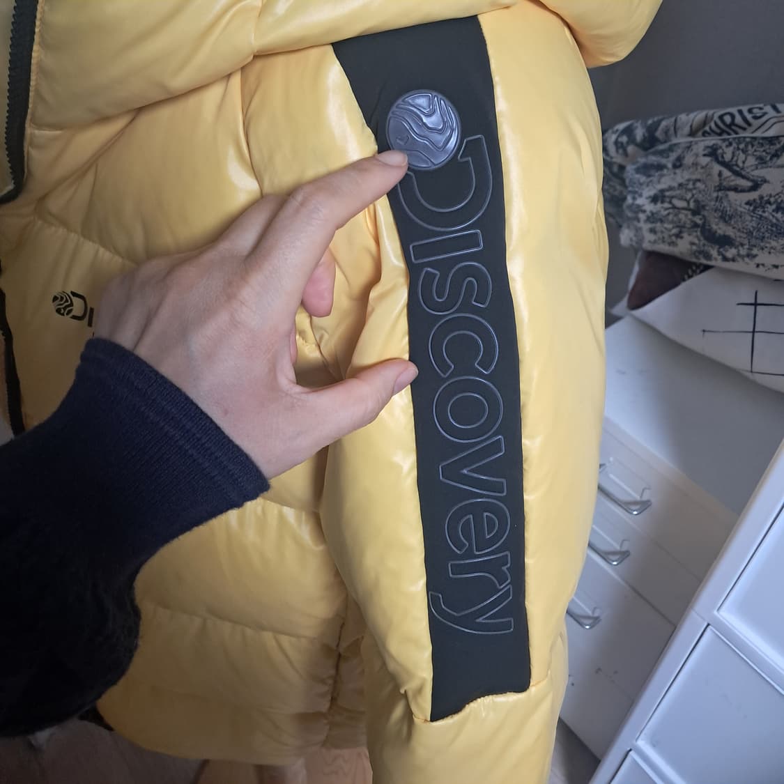 디스커버리 옐로우 헤비 패딩 덕다운 95 상품이미지5