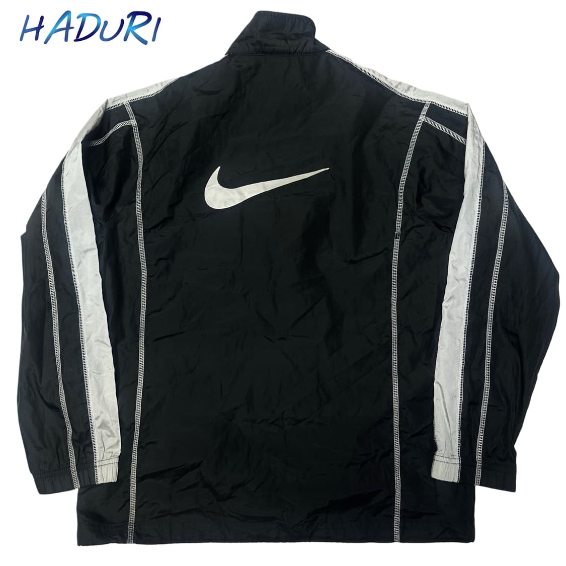 나이키 00s 인사이드아웃 스우시 빅로고 블랙바람막이 95 상품이미지1