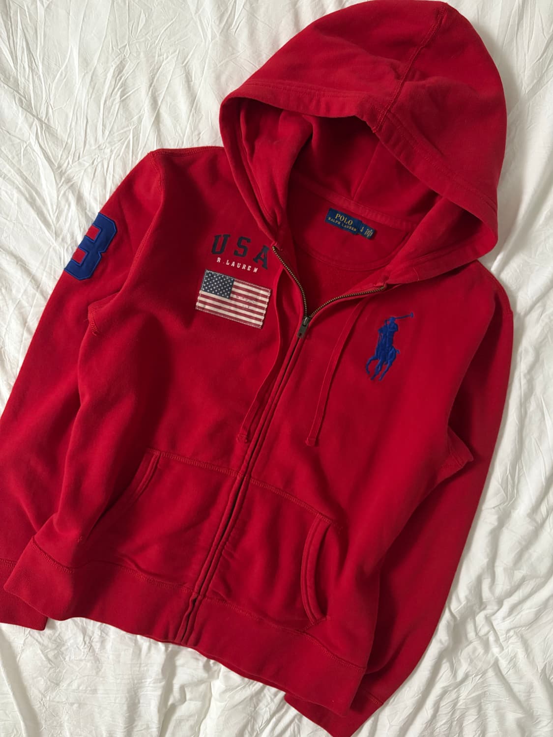 폴로 빅포니 성조기 후드집업 상품이미지2