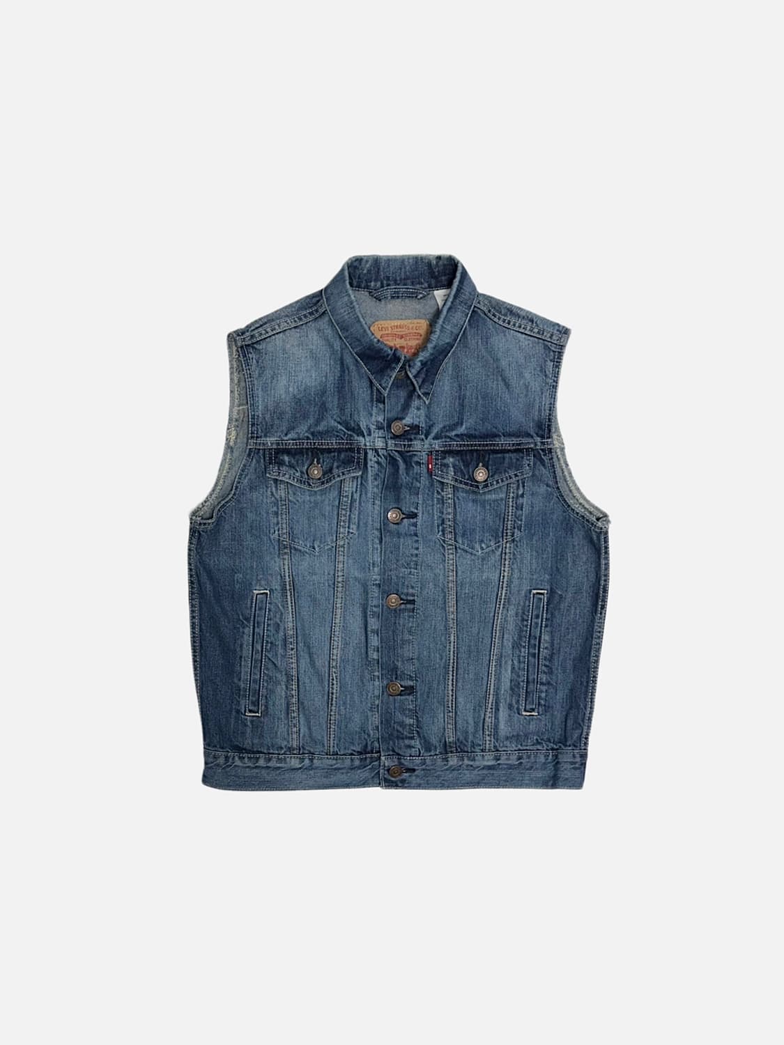 리바이스 포켓 데님 베스트 자켓 청조끼 상품이미지1