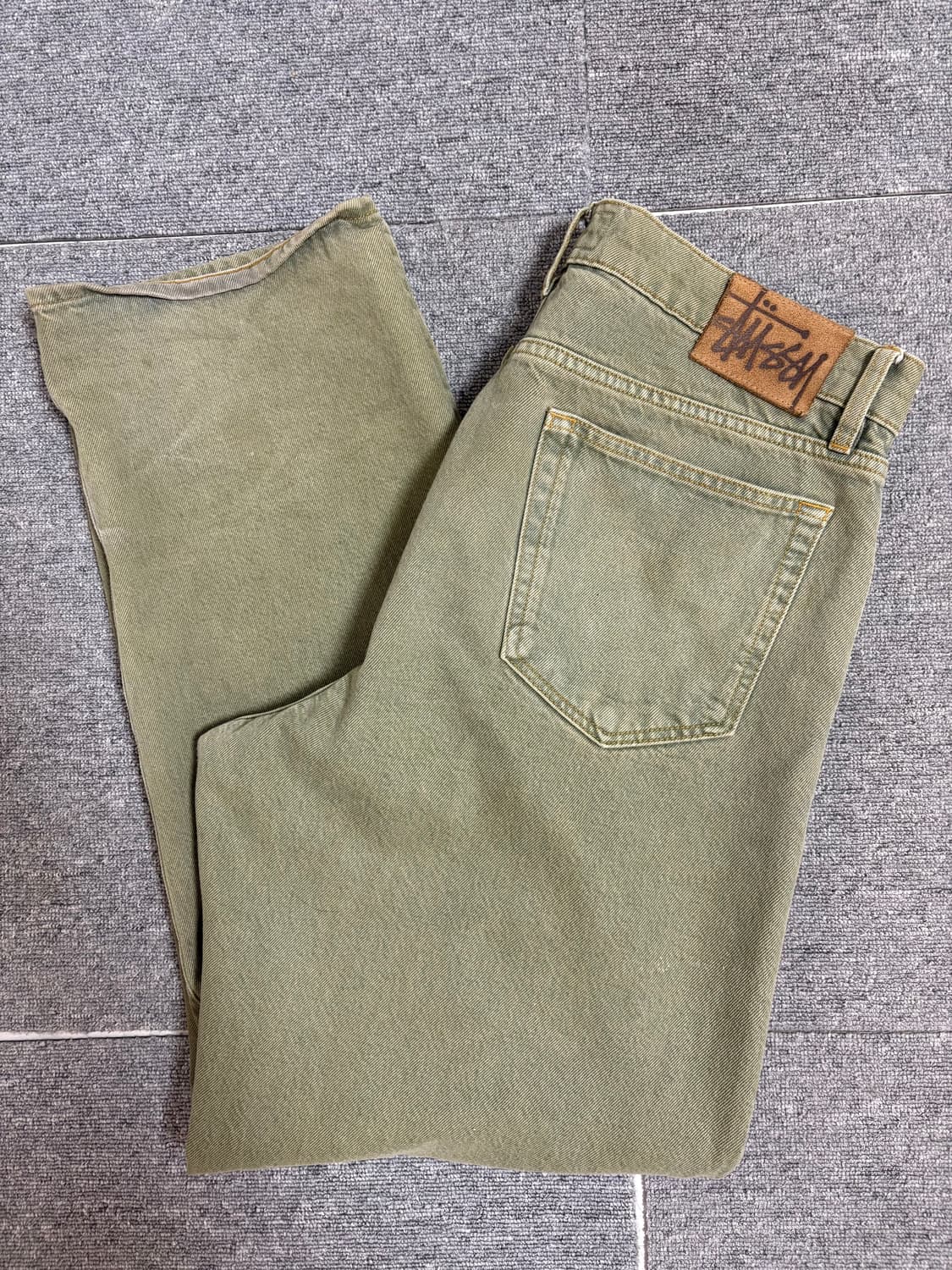 Stussy big ol jean faded army 32 상품이미지3