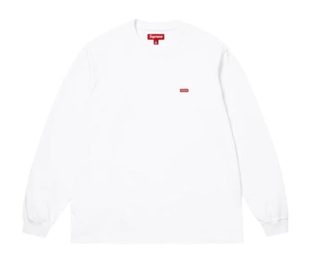 슈프림 26ss 스몰박스로고 롱슬리브 블랙 화이트 라지 상품이미지1