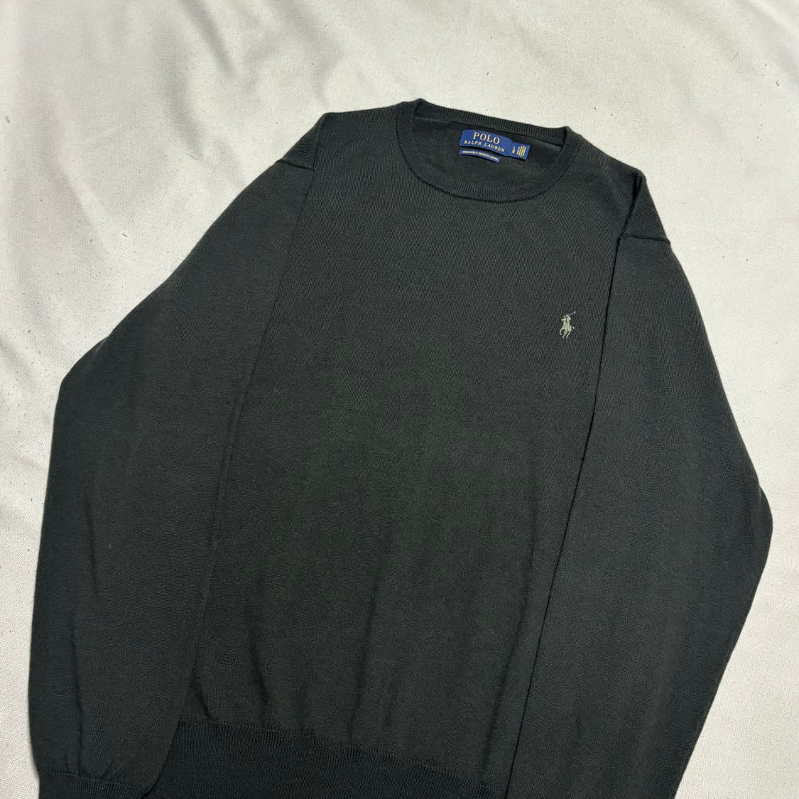 L 폴로랄프로렌 그린 포니 카키 울 니트 상품이미지1