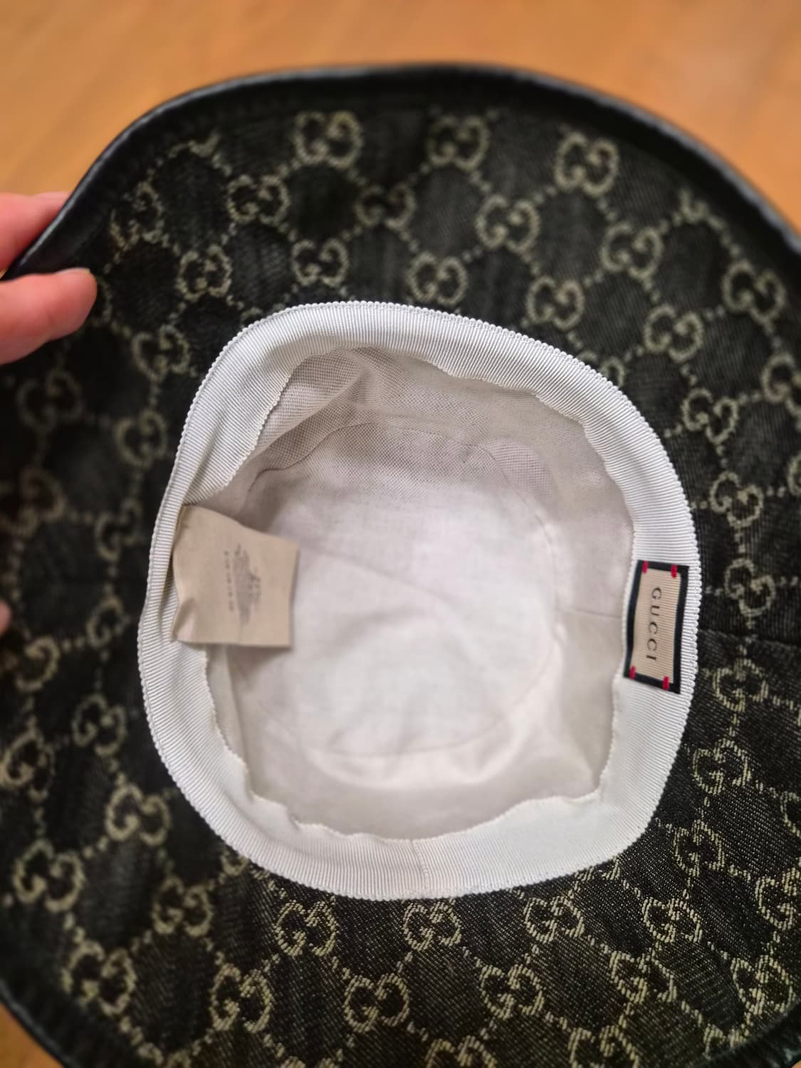 (정품) 구찌 GG 캔버스 벙거지 버킷햇 M사이즈 명품 모자 상품이미지6