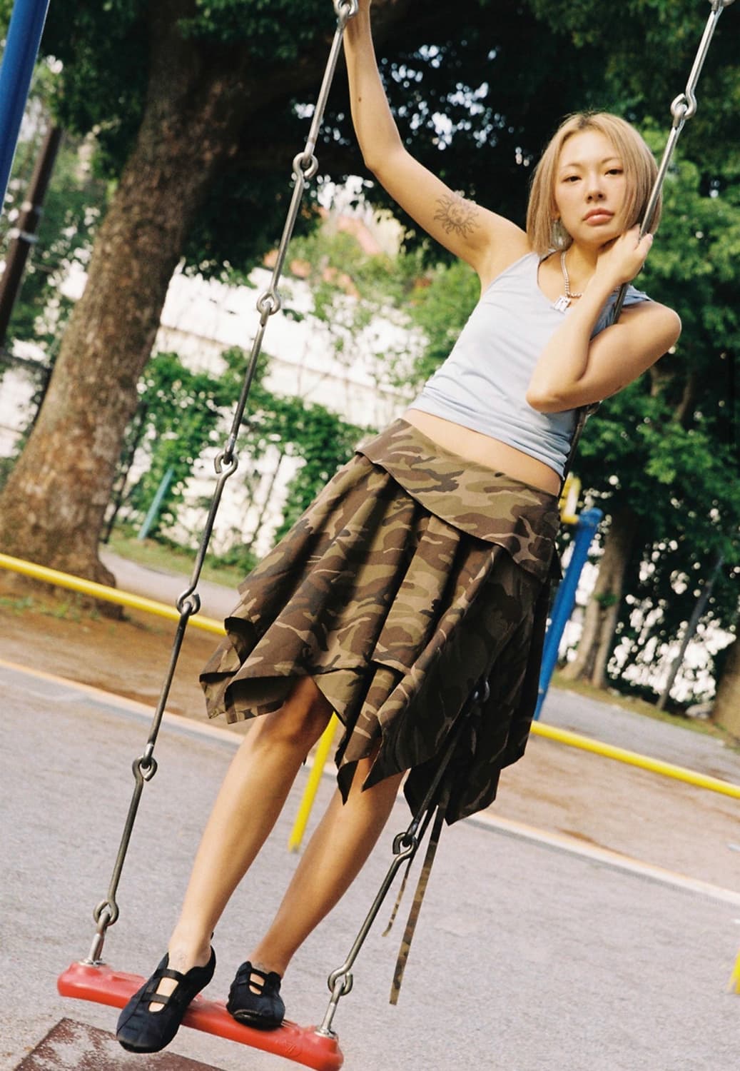 미디어 82 셔츠 스커트 상품이미지4