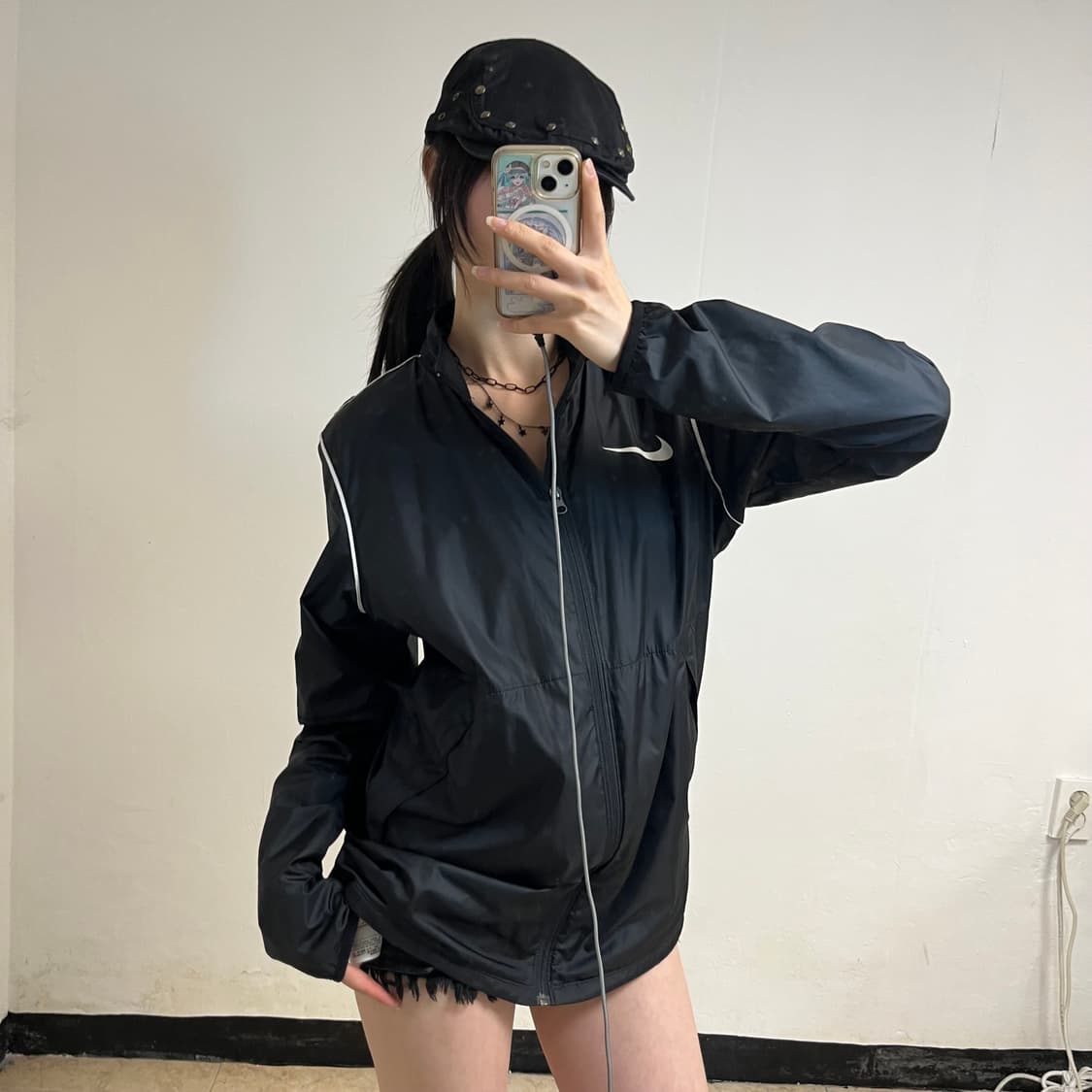 Nike Black Windbreaker 상품이미지2