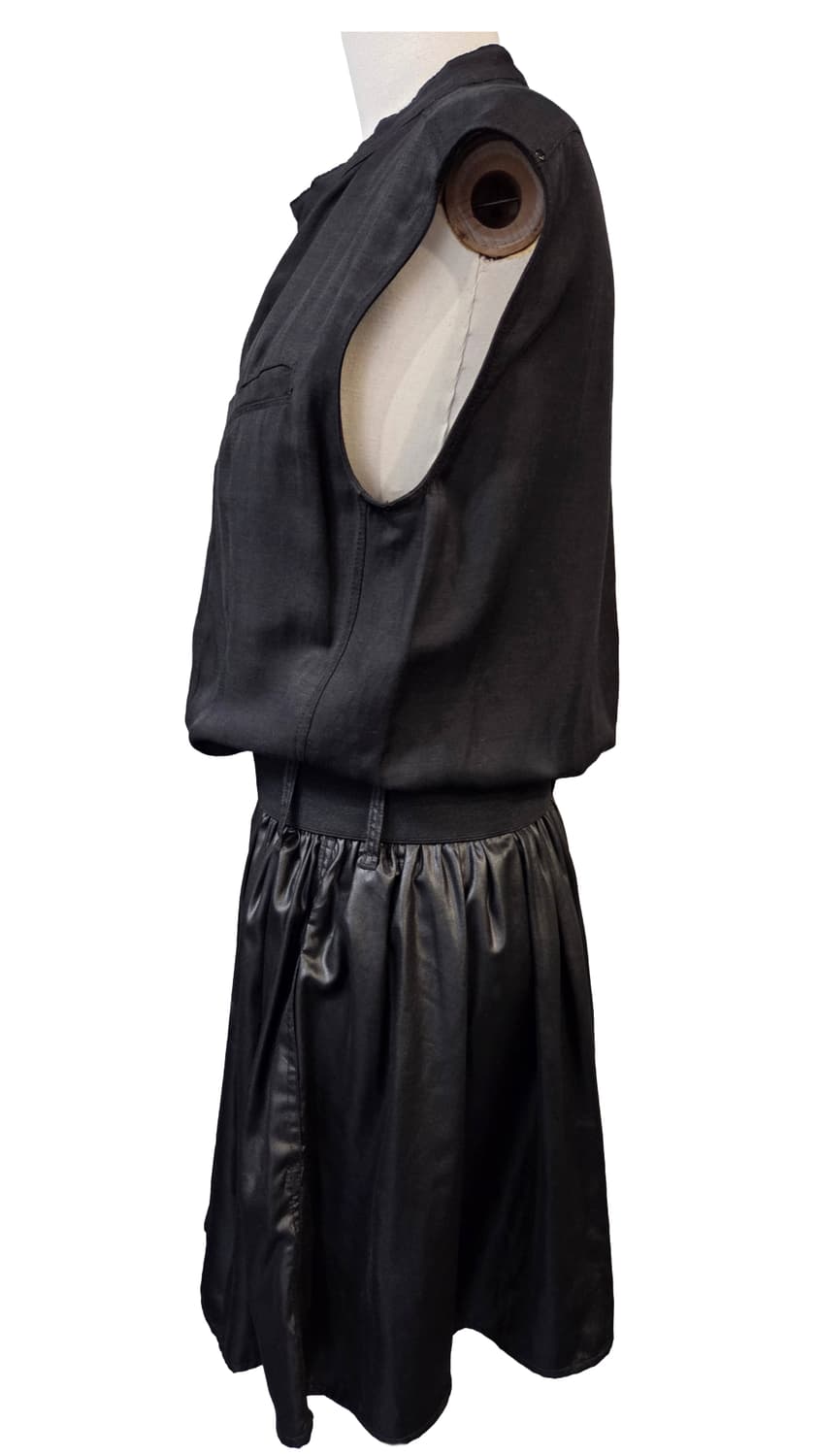 G-STAR RAW 블랙 민소매 셔츠 플레어 원피스(S)디피용 상품이미지3