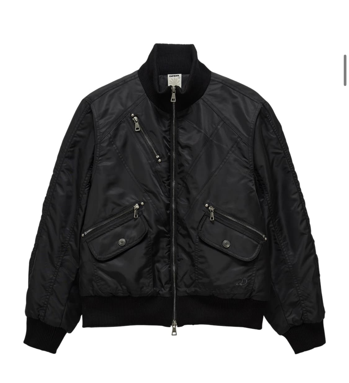 단델 cropped studded MA-1 jacket (BLACK) 상품이미지1