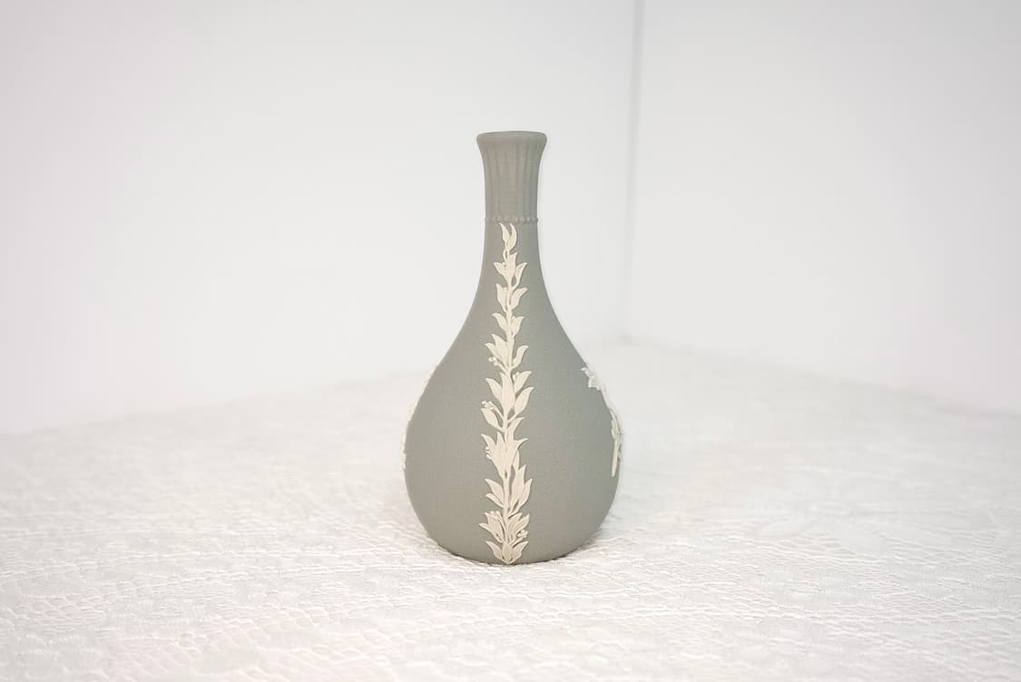 [영국앤틱] (레어)웨지우드 제스퍼웨어 호리병 화병 베이스_ 그레이 상품이미지5