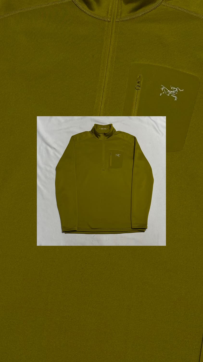 아크테릭스 올리브 반집업 후리스 상품이미지1