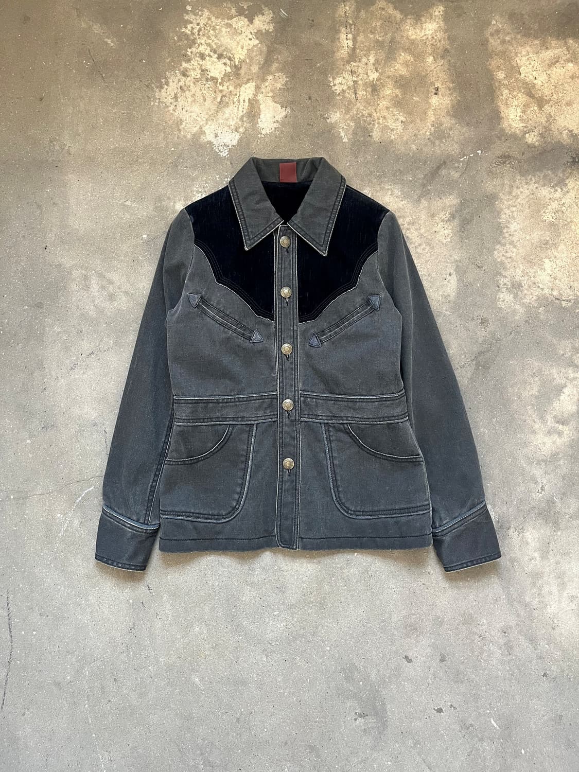 Vintage 웨스턴 데님 셔츠 자켓 상품이미지1