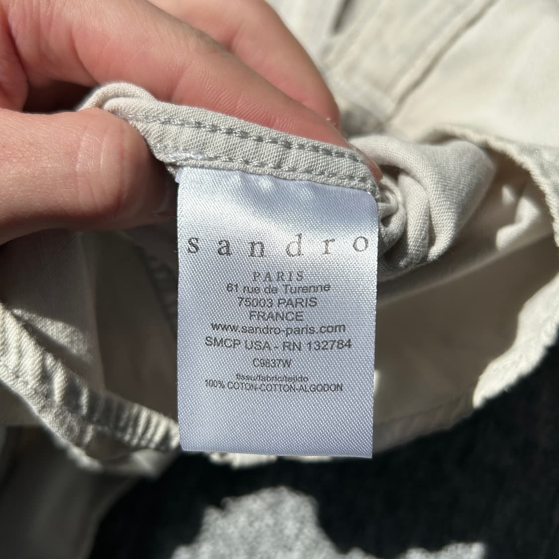 산드로 웨스턴 베이지 셔츠 상품이미지9