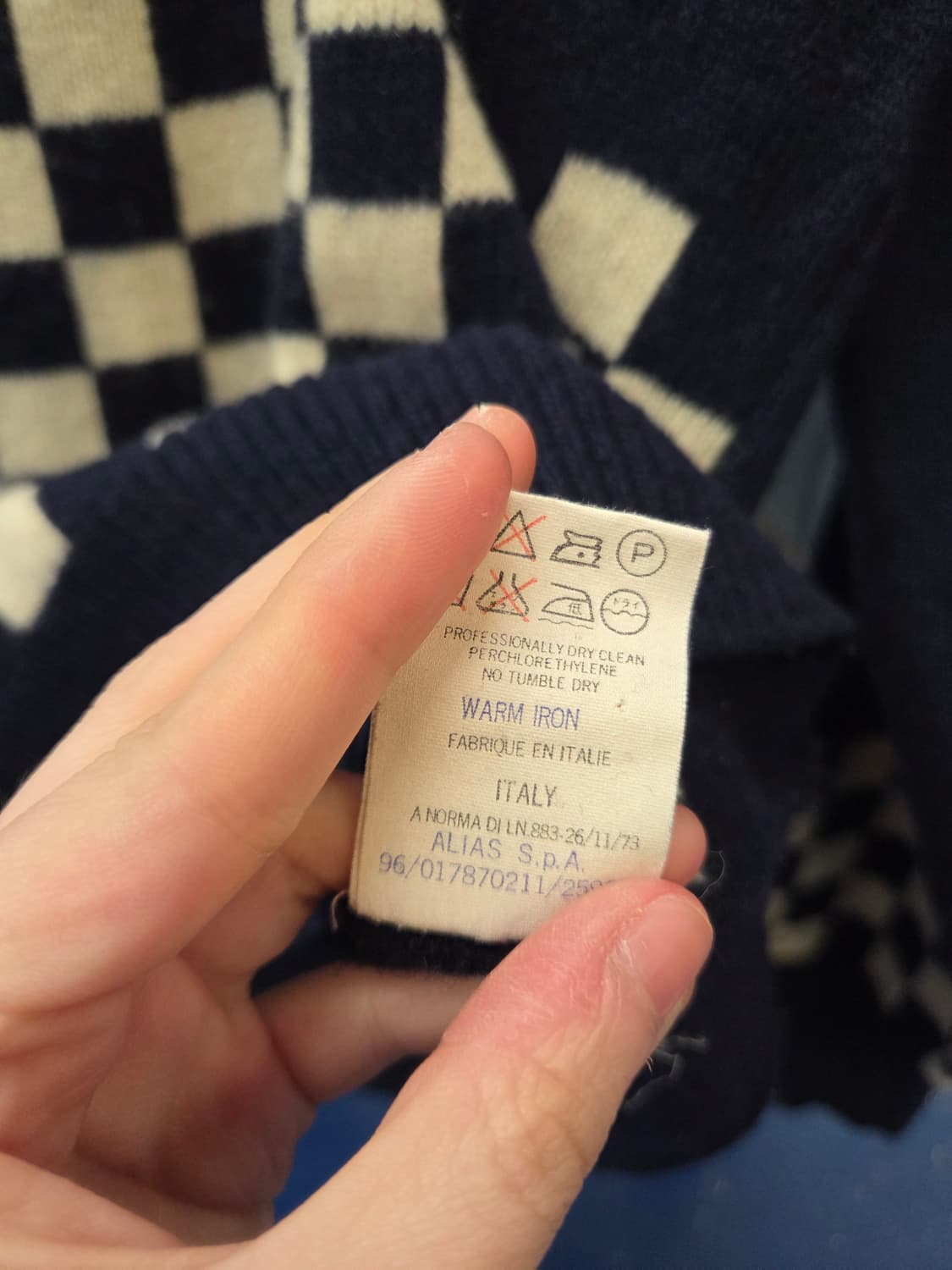 Versace 지아니 베르사체 메두사 체커보드 니트 상품이미지7