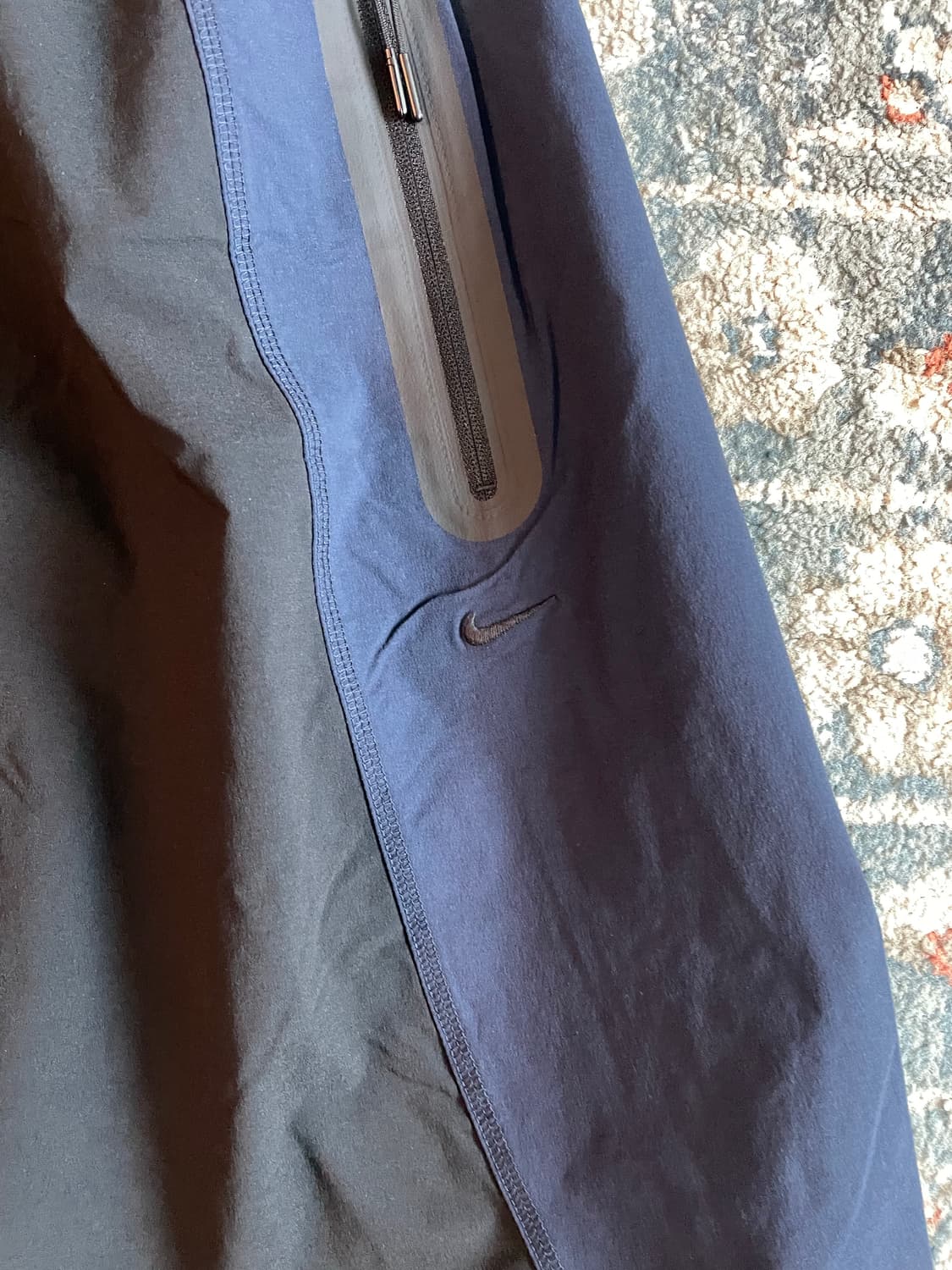 나이키 테크 드라이핏 우븐 컬러 블록 오버사이즈 블랙 팬츠 (새제품. L 상품이미지5