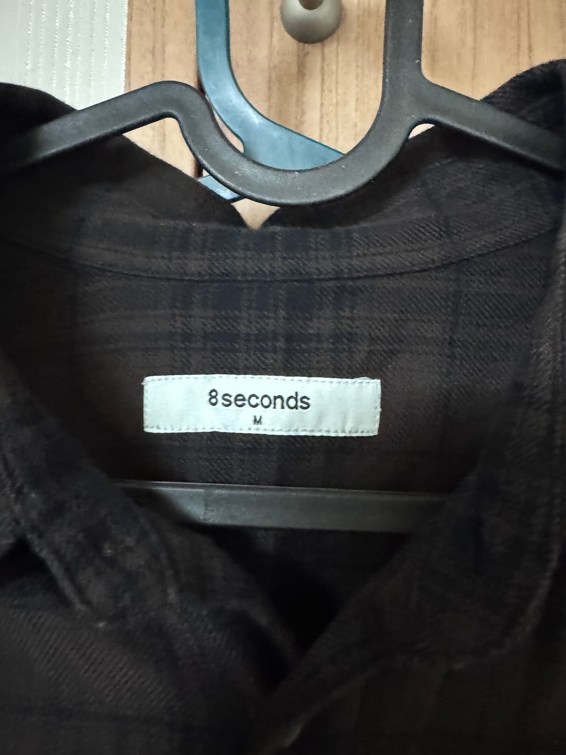 에잇세컨즈 체크셔츠 브라운 m 상품이미지3