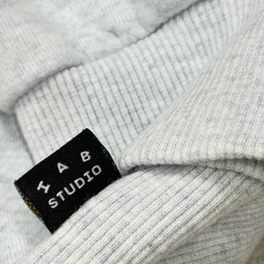 아이앱스튜디오 하프집업 풀오버 기모 맨투맨 라이트 그레이 L 상품이미지6