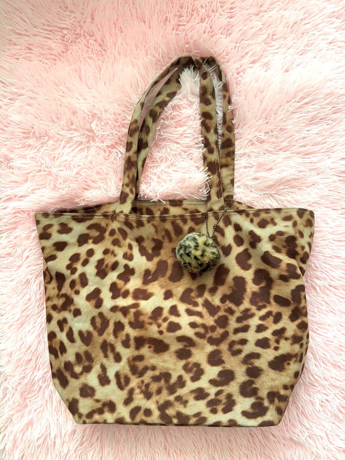 오네갸루 호피 레오파드 보부상 쇼퍼백 토트백 /라떼갸루 로걀 히메갸루 상품이미지1