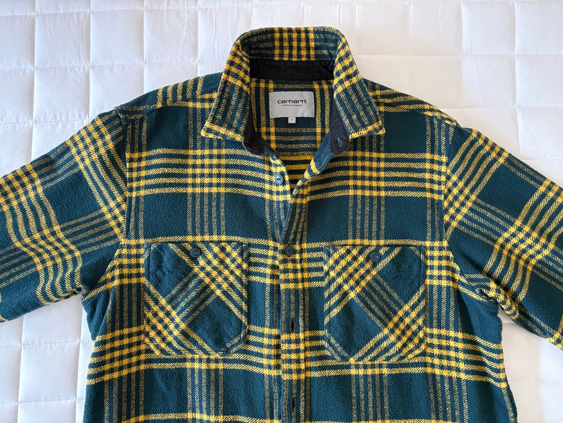 칼하트 체크 셔츠 자켓 L 상품이미지3