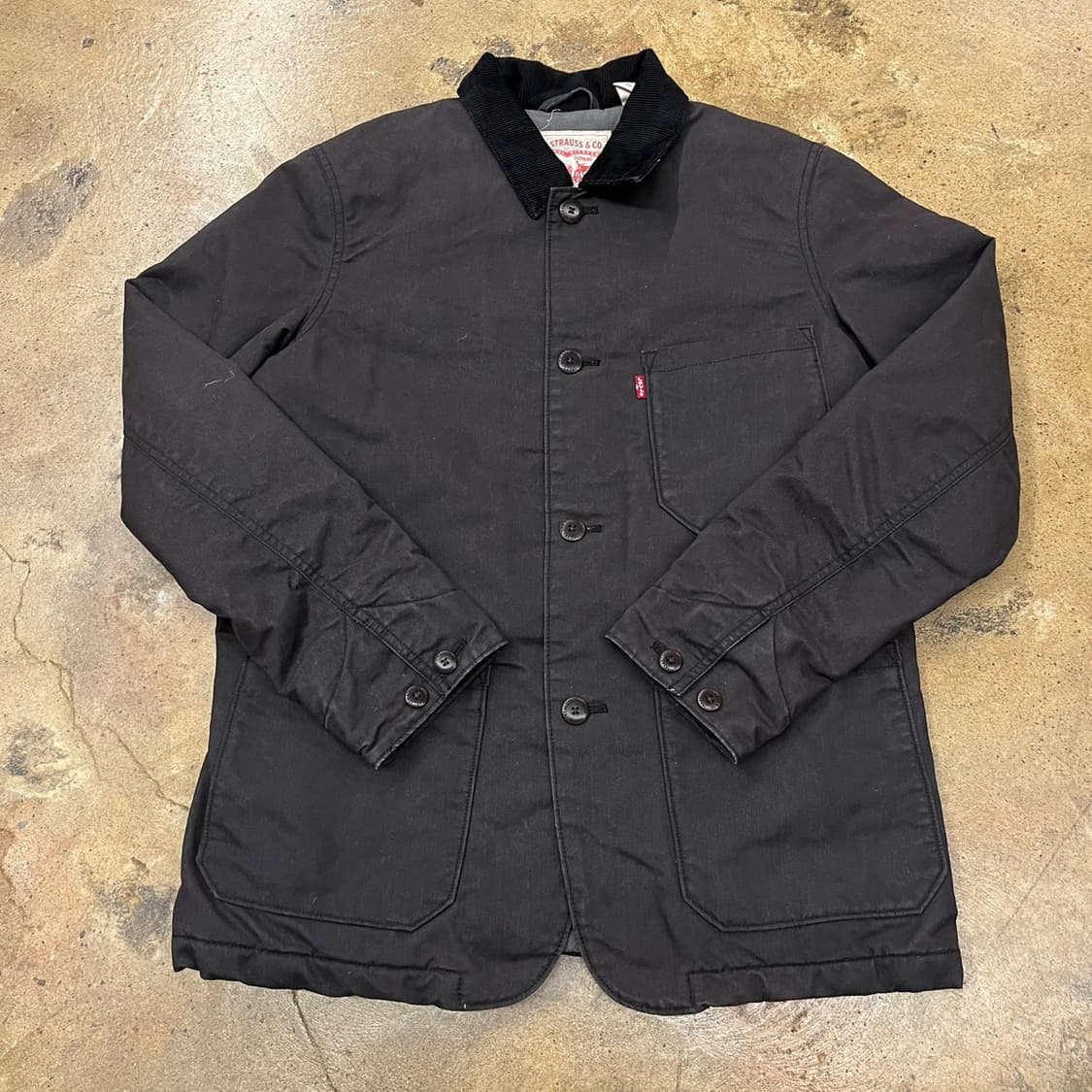 [정품/S] 리바이스 블랙 코듀로이 칼라 자켓 b15 상품이미지2
