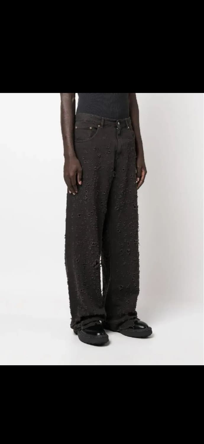 MM6마르지엘라 디스트로이드 와이드 데님팬츠31 상품이미지1