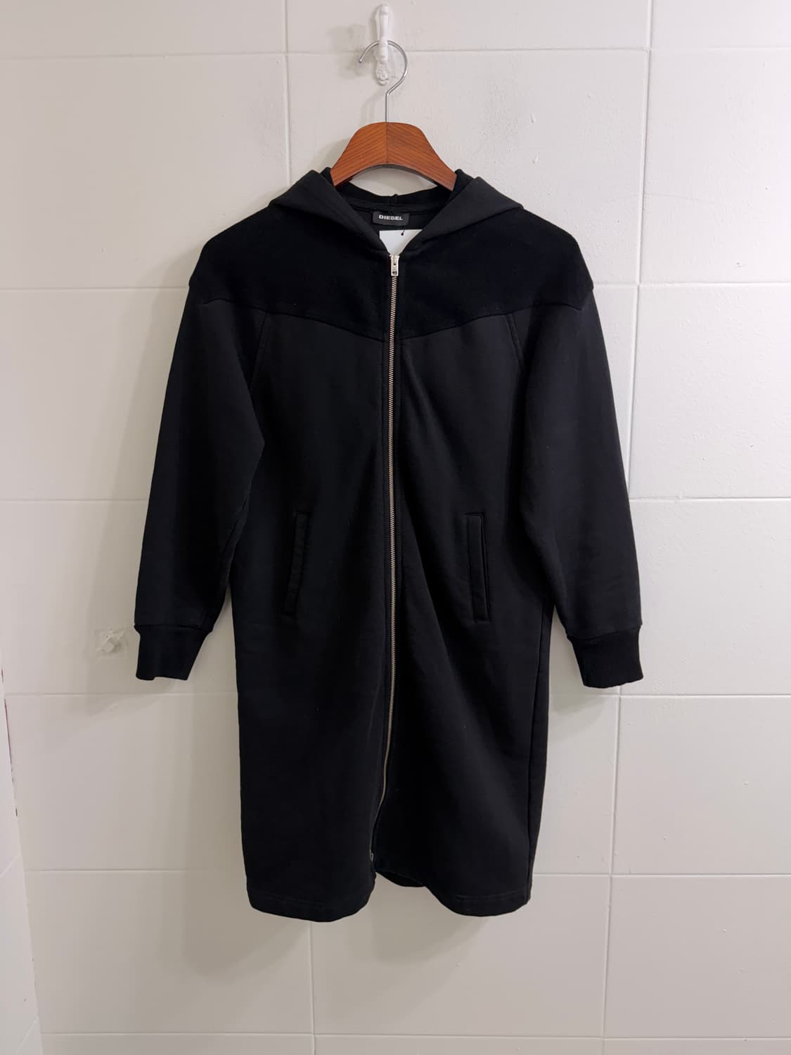 디젤 별 패치워크 롱 원피스 후드집업 상품이미지3