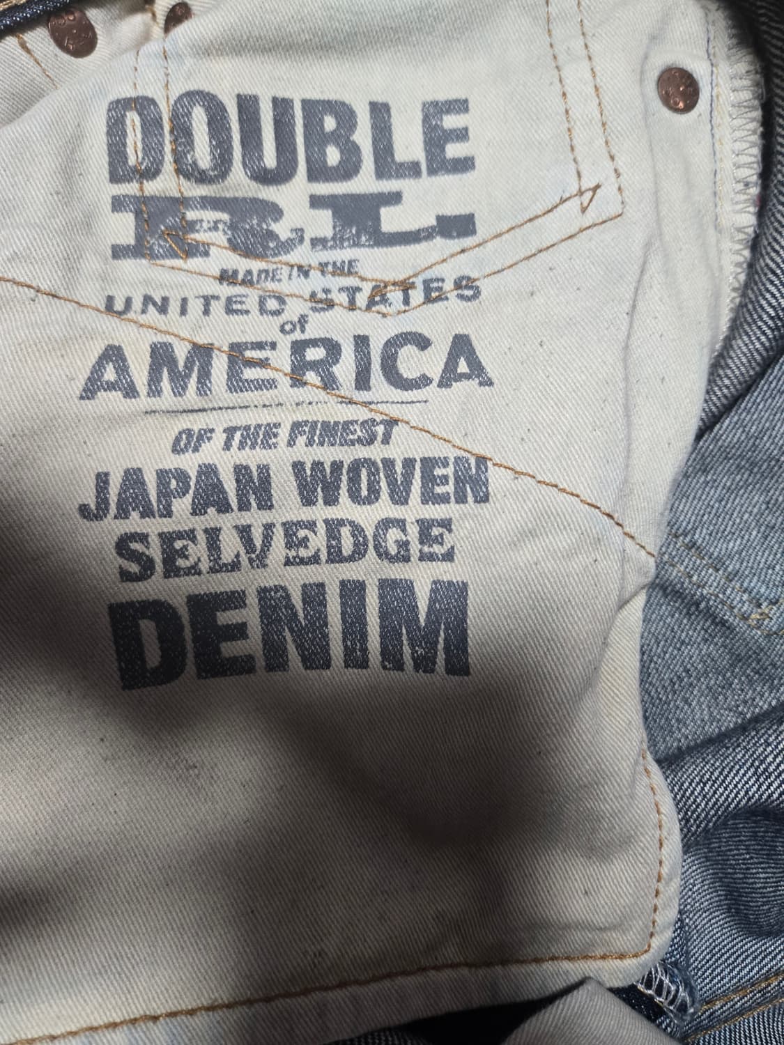 RRL 더블알엘 Made in USA 셀비지 데님 34x32 상품이미지7