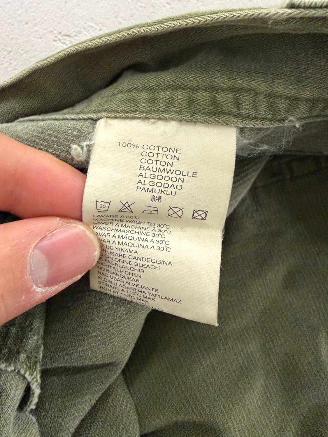 Diesel 밀리터리 올리브 카고 바지 28 상품이미지10